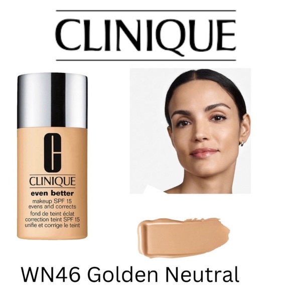 NIB Clinique Even Better Makeup SPF 15 Foundation, WN 46 Golden Neutral - Picture 1 of 11